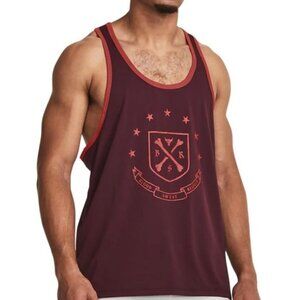 Project Rock Gym Tank Maroon Racer Top Sleeveless NEW $55 Msrp Large
